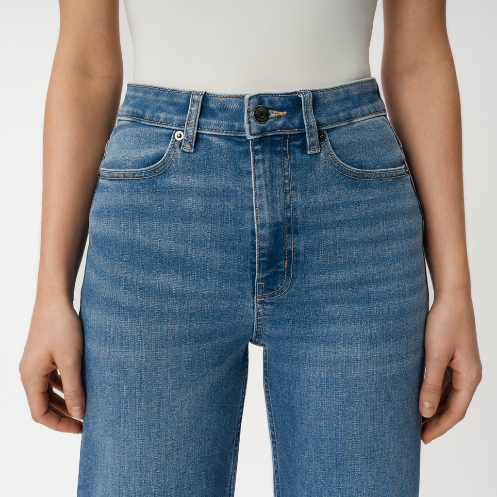 Luna | Vaqueros Wide Leg Elásticos Talle Alto