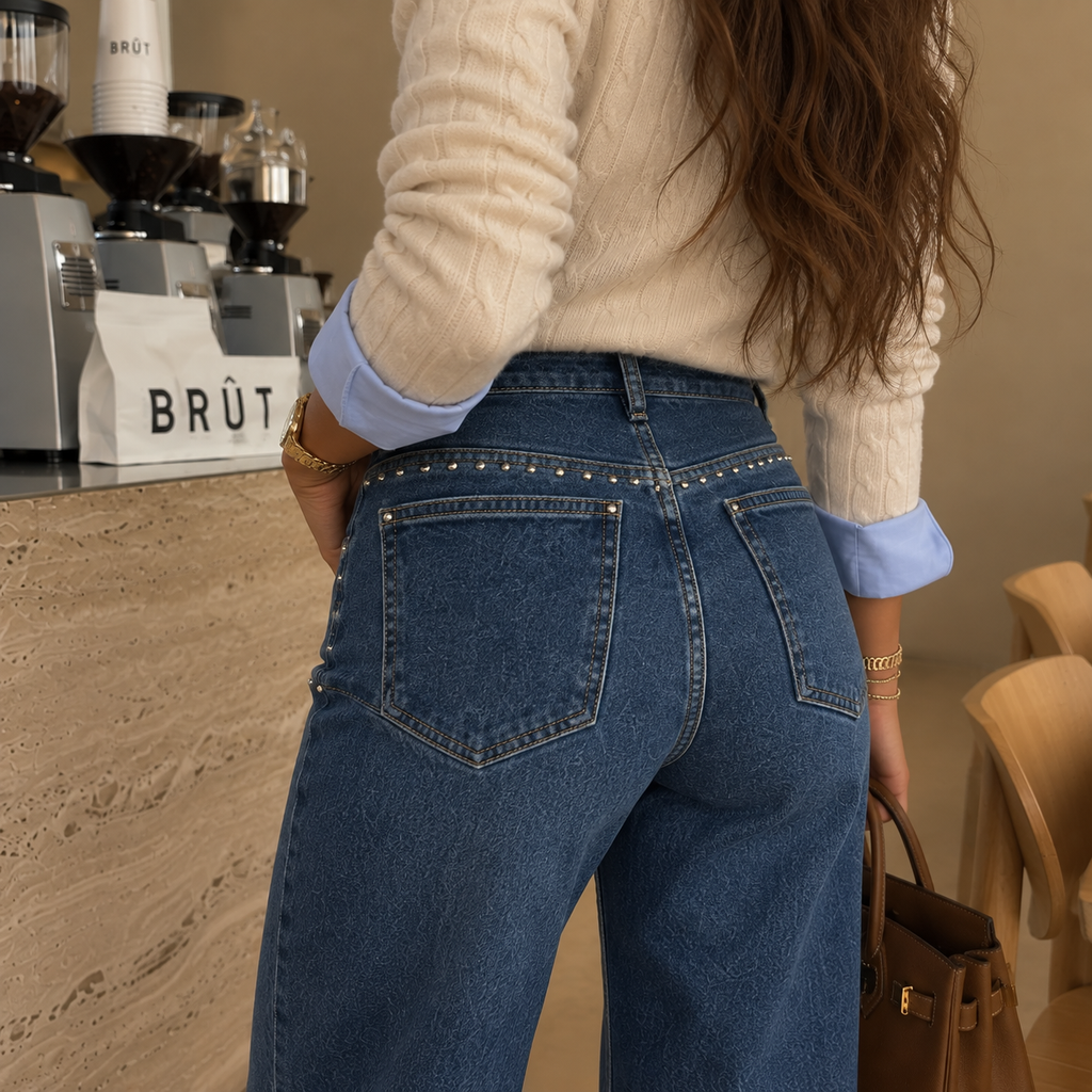 Élise | Jeans Slim Vintage Cintura Alta