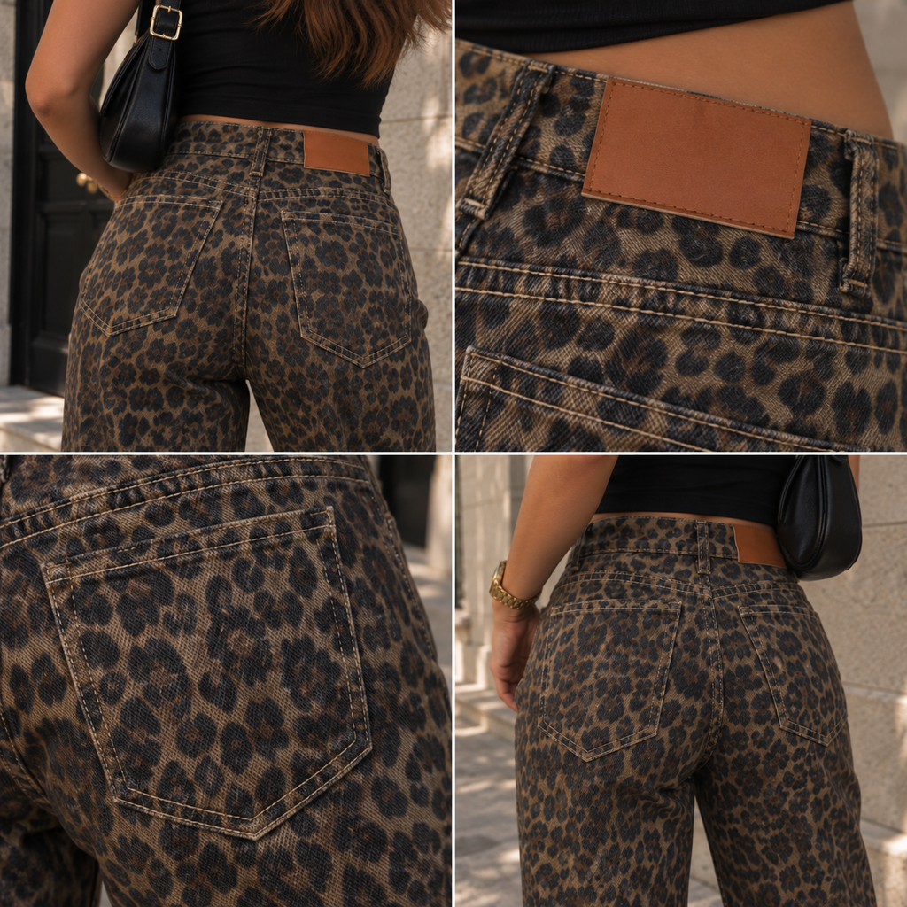 Vivienne | Vaqueros Leopardo Wide Leg