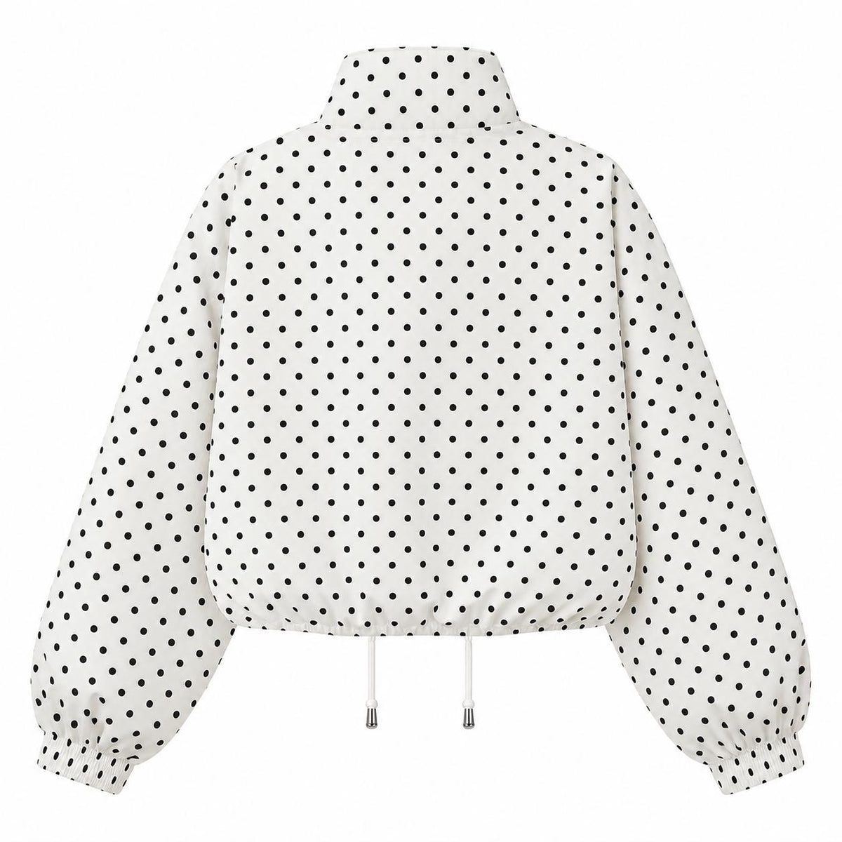 Alexandra | Chaqueta bomber de lunares con cuello alto